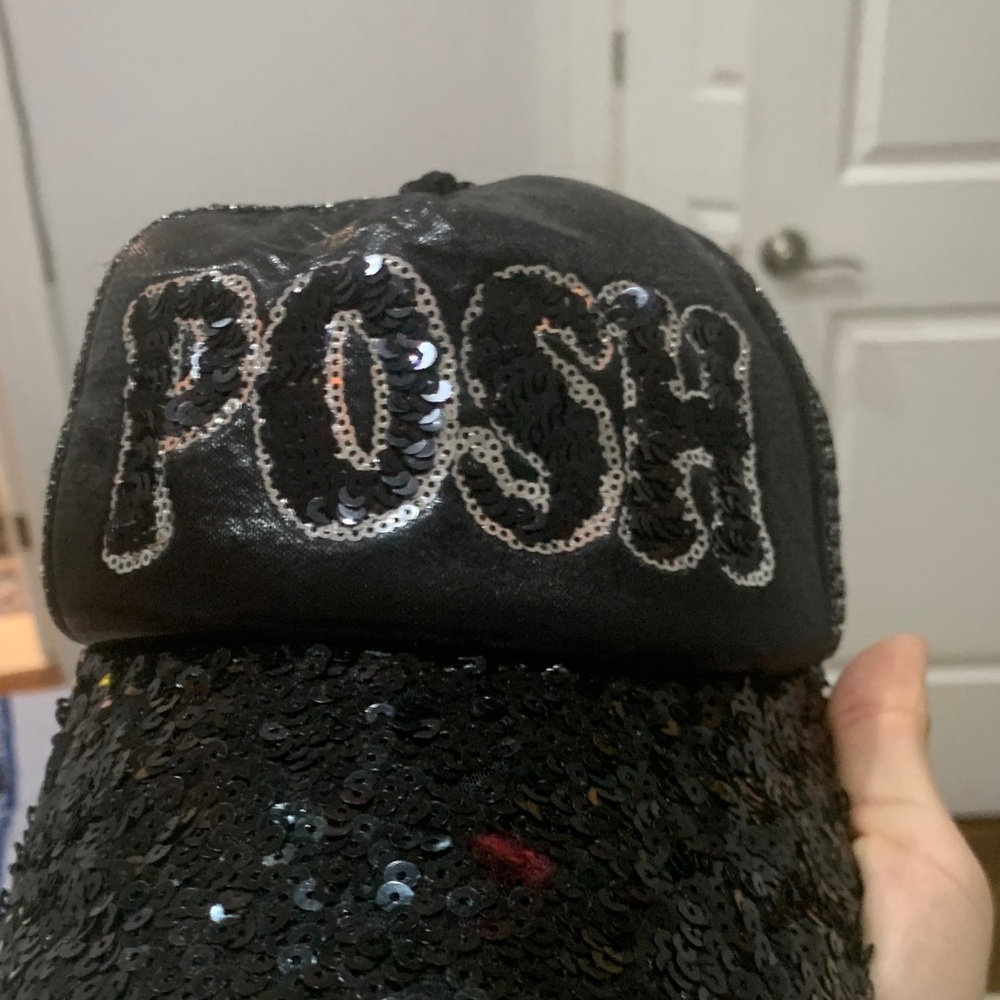 Posh Black Sequin Hat